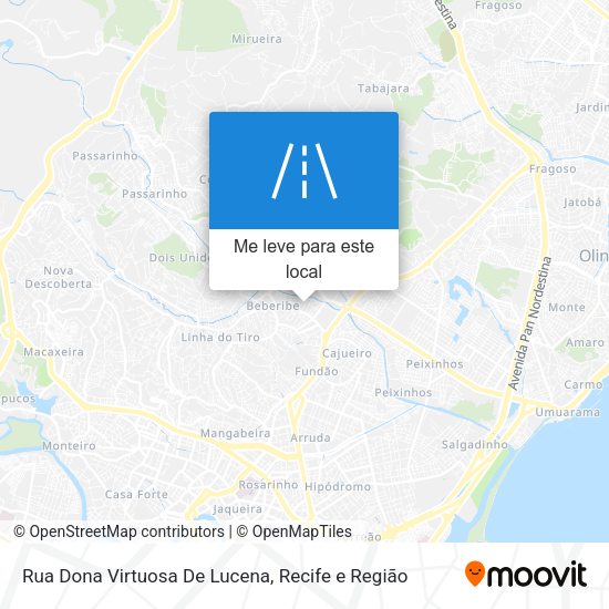 Rua Dona Virtuosa De Lucena mapa