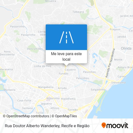 Rua Doutor Alberto Wanderley mapa