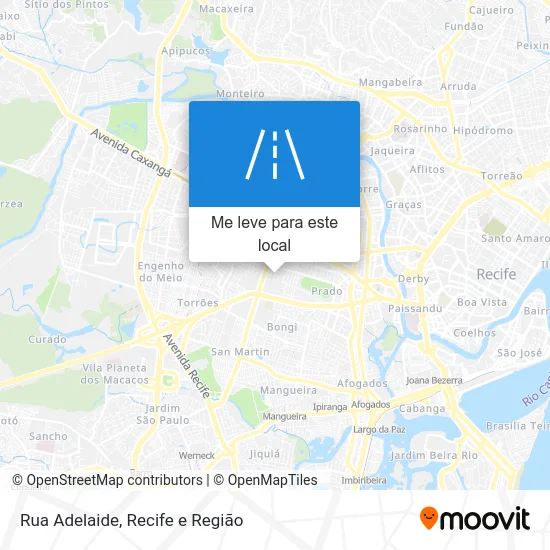 Rua Adelaide mapa