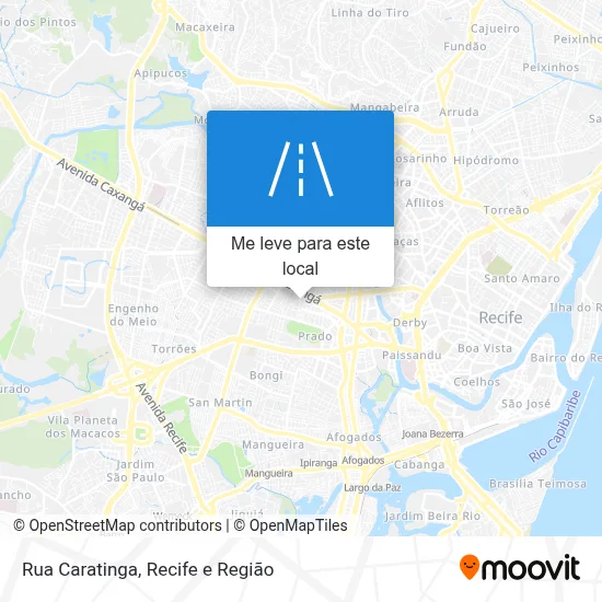 Rua Caratinga mapa
