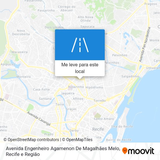 Avenida Engenheiro Agamenon De Magalhães Melo mapa