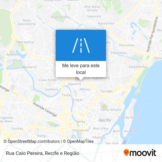 Rua Caio Pereira mapa