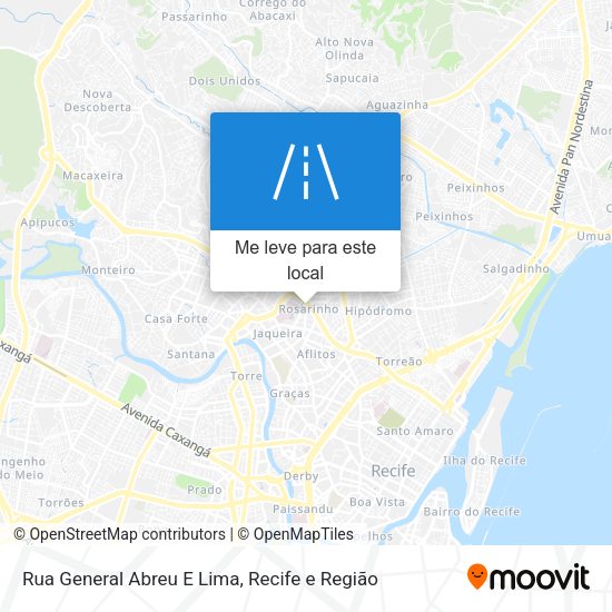 Rua General Abreu E Lima mapa