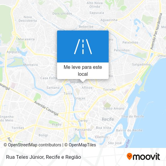 Rua Teles Júnior mapa