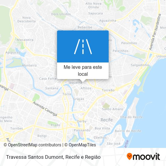Travessa Santos Dumont mapa