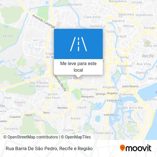 Rua Barra De São Pedro mapa