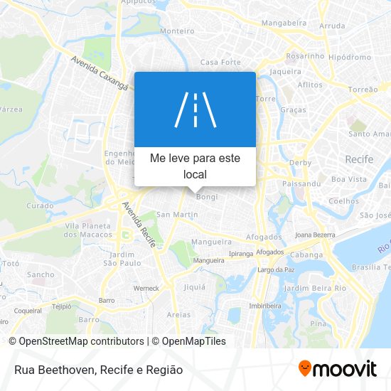 Rua Beethoven mapa