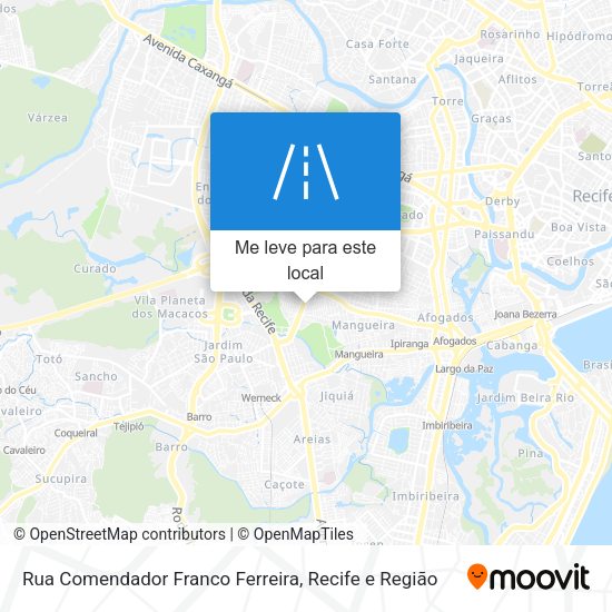 Rua Comendador Franco Ferreira mapa