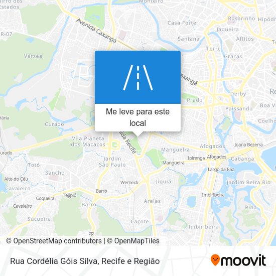 Rua Cordélia Góis Silva mapa