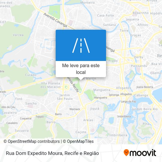 Rua Dom Expedito Moura mapa