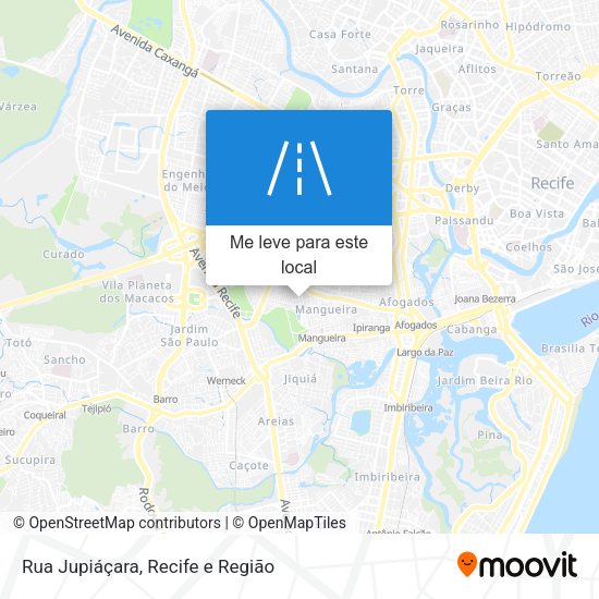 Rua Jupiáçara mapa