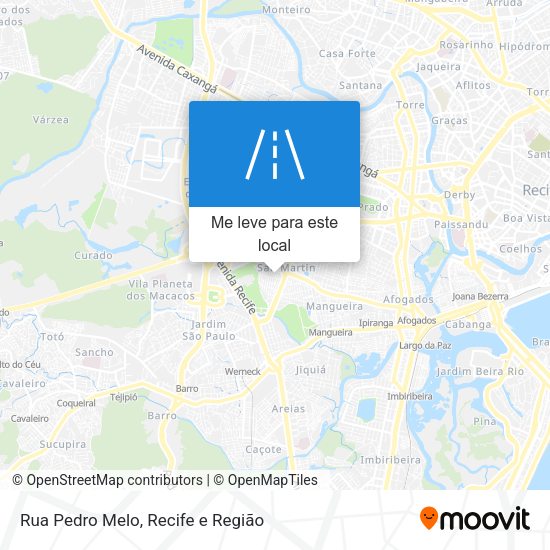 Rua Pedro Melo mapa