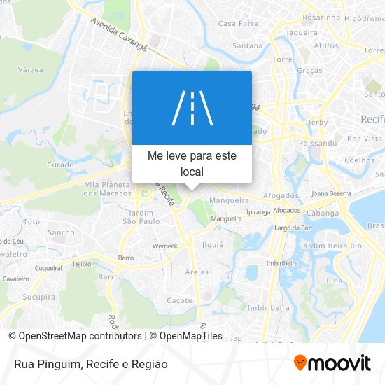 Rua Pinguim mapa