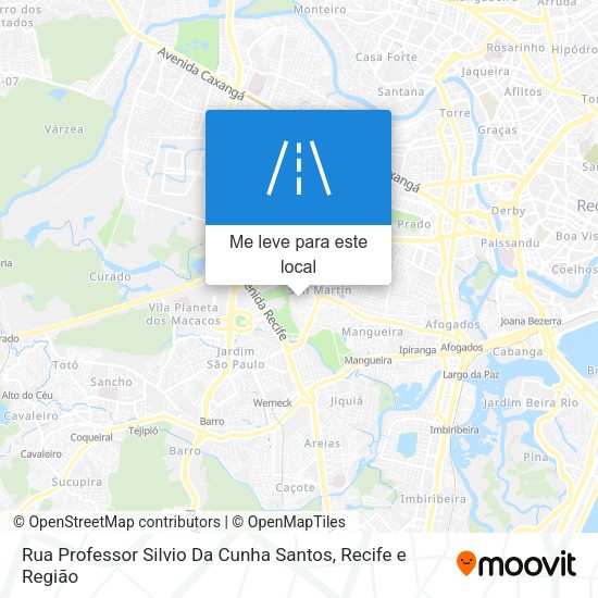 Rua Professor Silvio Da Cunha Santos mapa