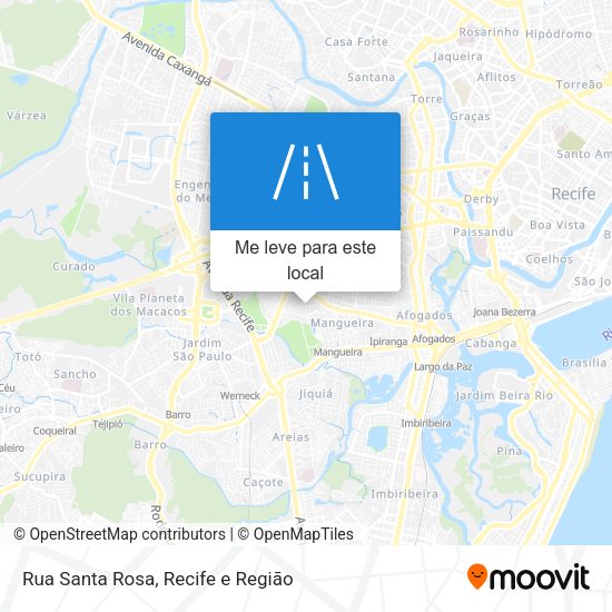Rua Santa Rosa mapa