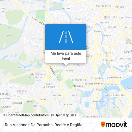 Rua Visconde De Parnaíba mapa