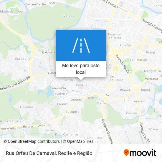 Rua Orfeu De Carnaval mapa