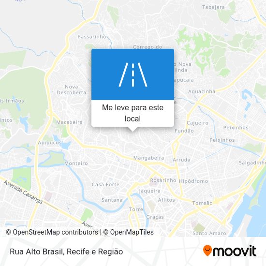 Rua Alto Brasil mapa