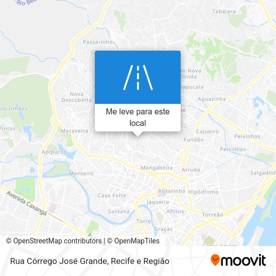 Rua Córrego José Grande mapa