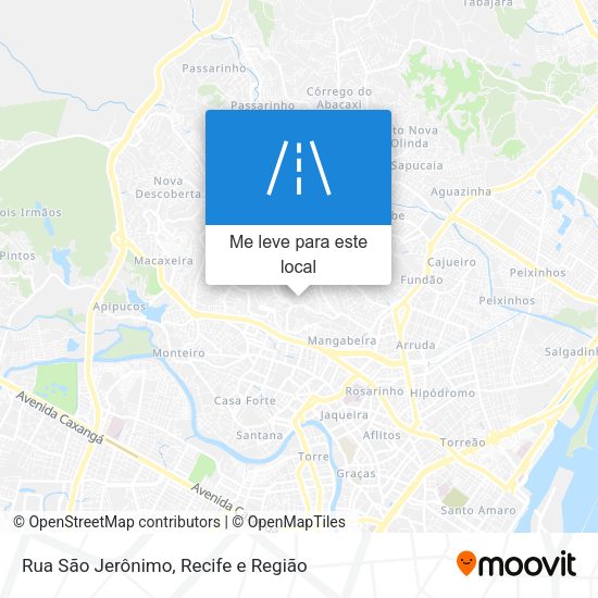 Rua São Jerônimo mapa