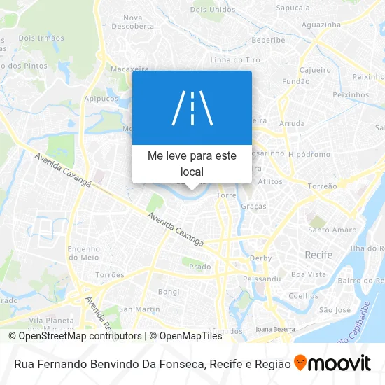Rua Fernando Benvindo Da Fonseca mapa