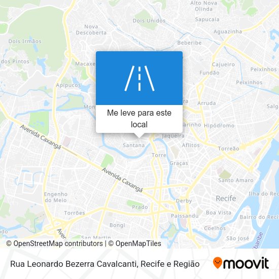 Rua Leonardo Bezerra Cavalcanti mapa