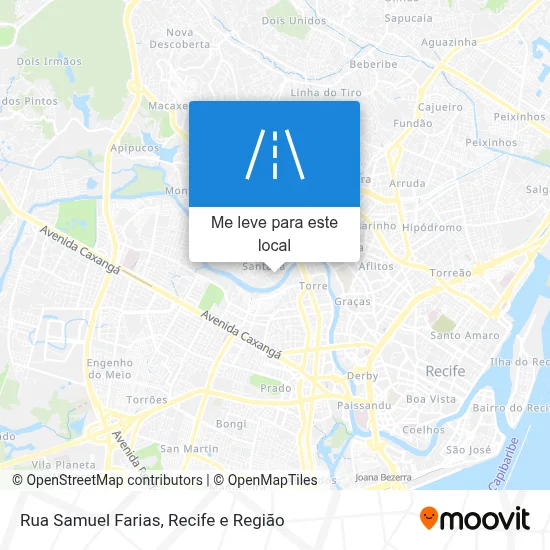 Rua Samuel Farias mapa