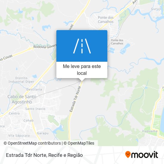 Estrada Tdr Norte mapa
