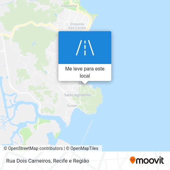Rua Dois Carneiros mapa