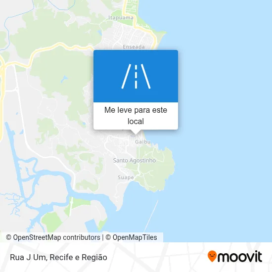 Rua J Um mapa