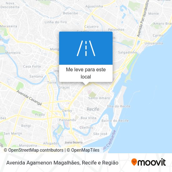 Avenida Agamenon Magalhães mapa