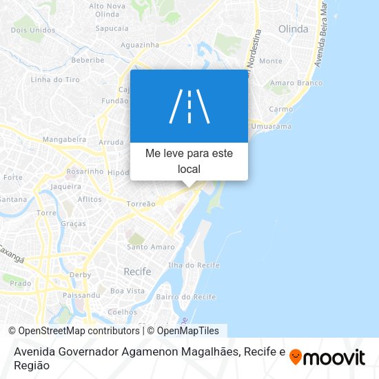 Avenida Governador Agamenon Magalhães mapa