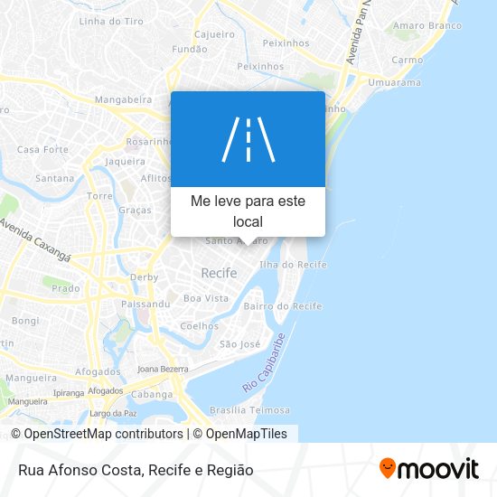 Rua Afonso Costa mapa