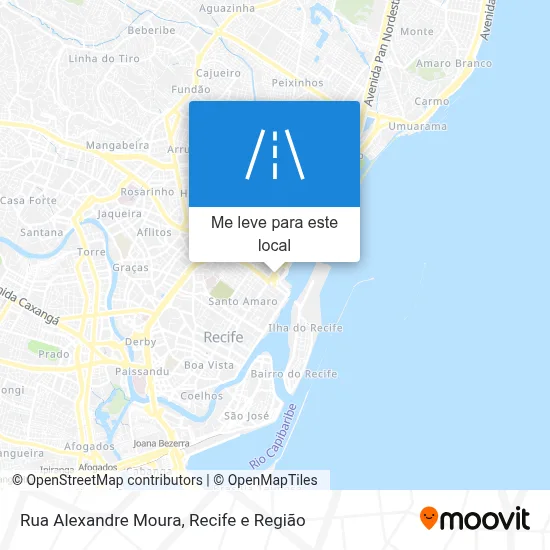 Rua Alexandre Moura mapa