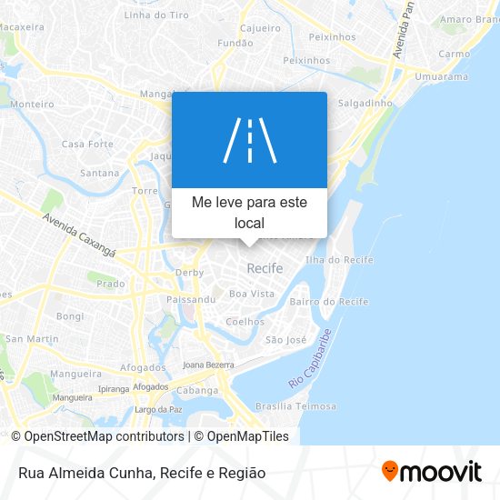 Rua Almeida Cunha mapa
