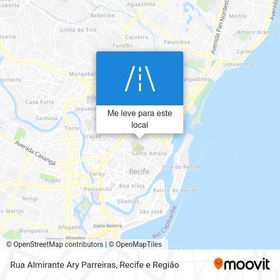 Rua Almirante Ary Parreiras mapa