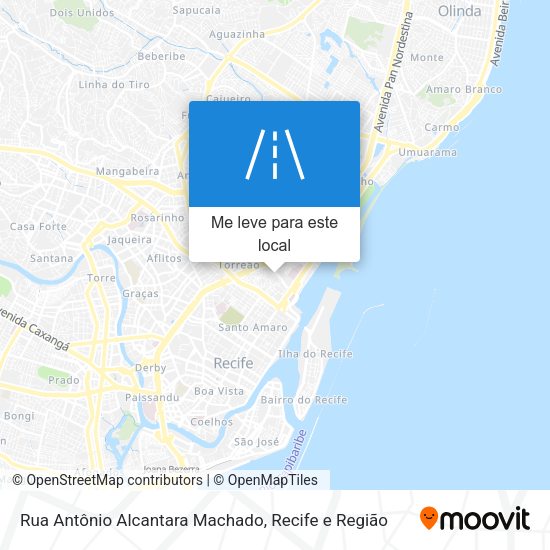 Rua Antônio Alcantara Machado mapa