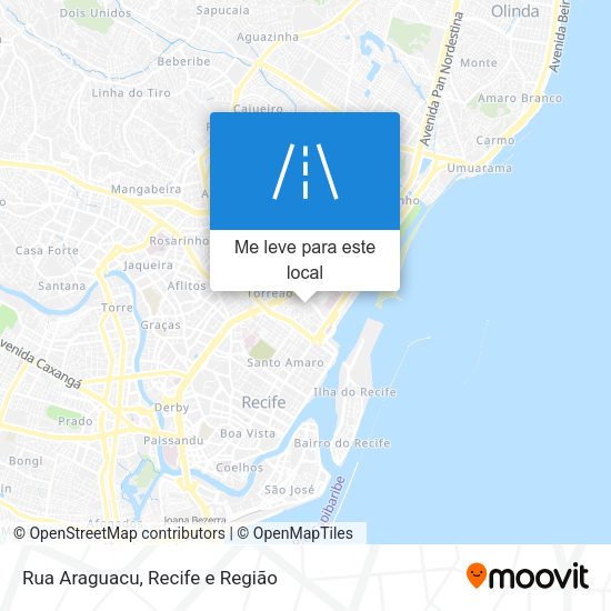 Rua Araguacu mapa