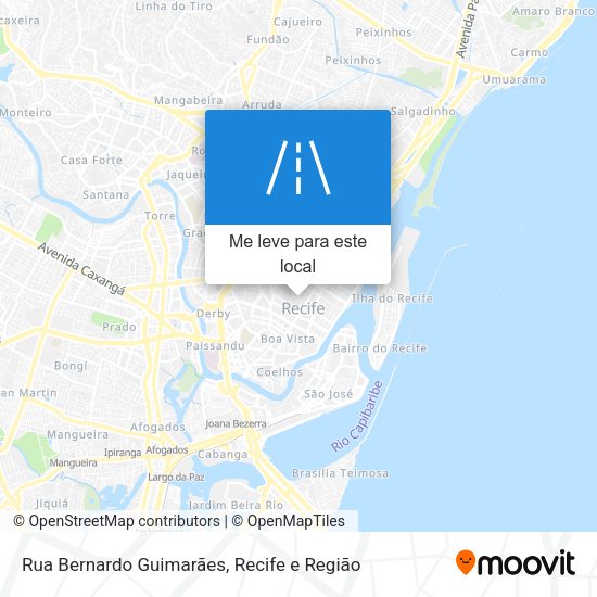Rua Bernardo Guimarães mapa