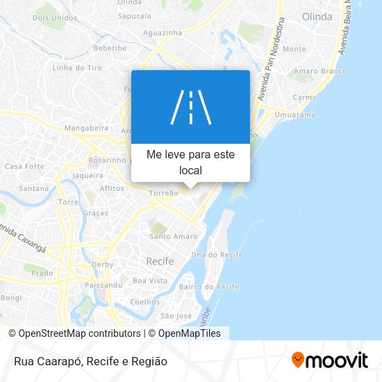 Rua Caarapó mapa