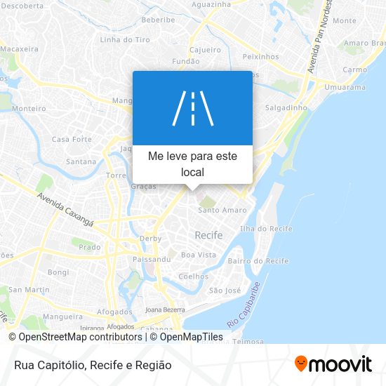 Rua Capitólio mapa