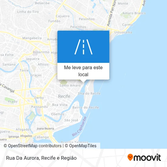 Rua Da Aurora mapa
