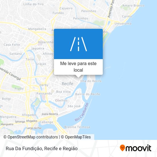 Rua Da Fundição mapa