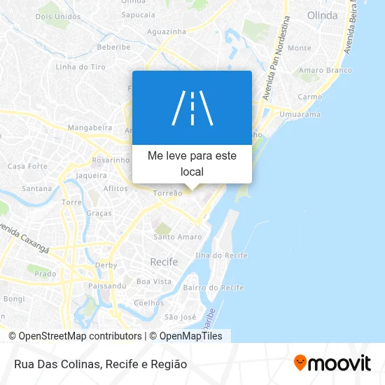 Rua Das Colinas mapa