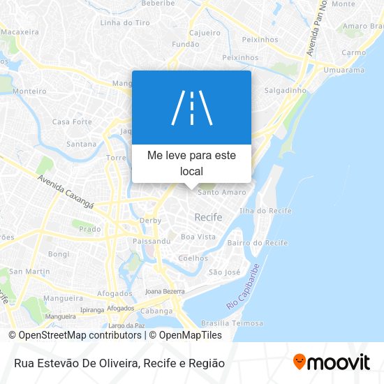 Rua Estevão De Oliveira mapa