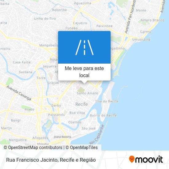 Rua Francisco Jacinto mapa