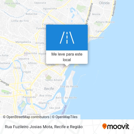 Rua Fuzileiro Josias Mota mapa