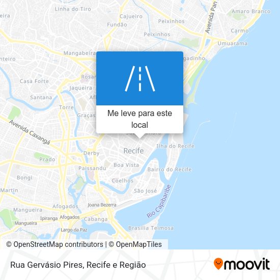 Rua Gervásio Pires mapa