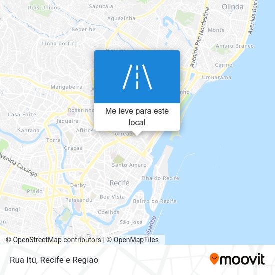 Rua Itú mapa