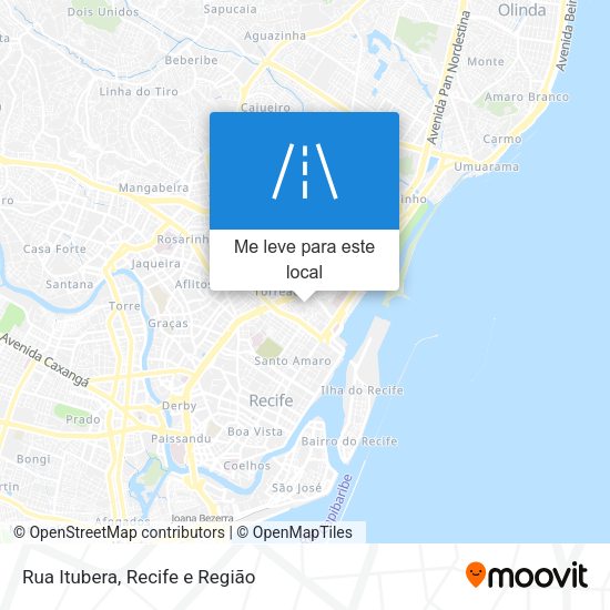 Rua Itubera mapa